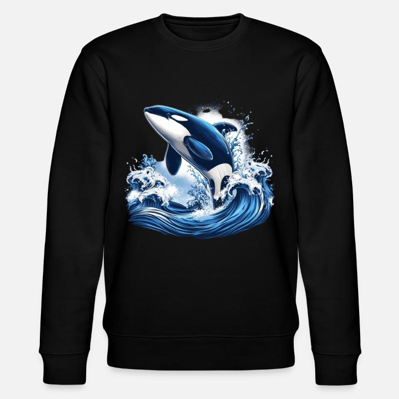 Blue Orca - Stanley/Stella CHANGER Unisex Organic Sweatshirt - black