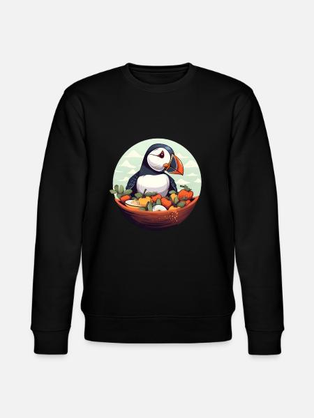 Puffin - Stanley/Stella CHANGER Unisex Organic Sweatshirt - black