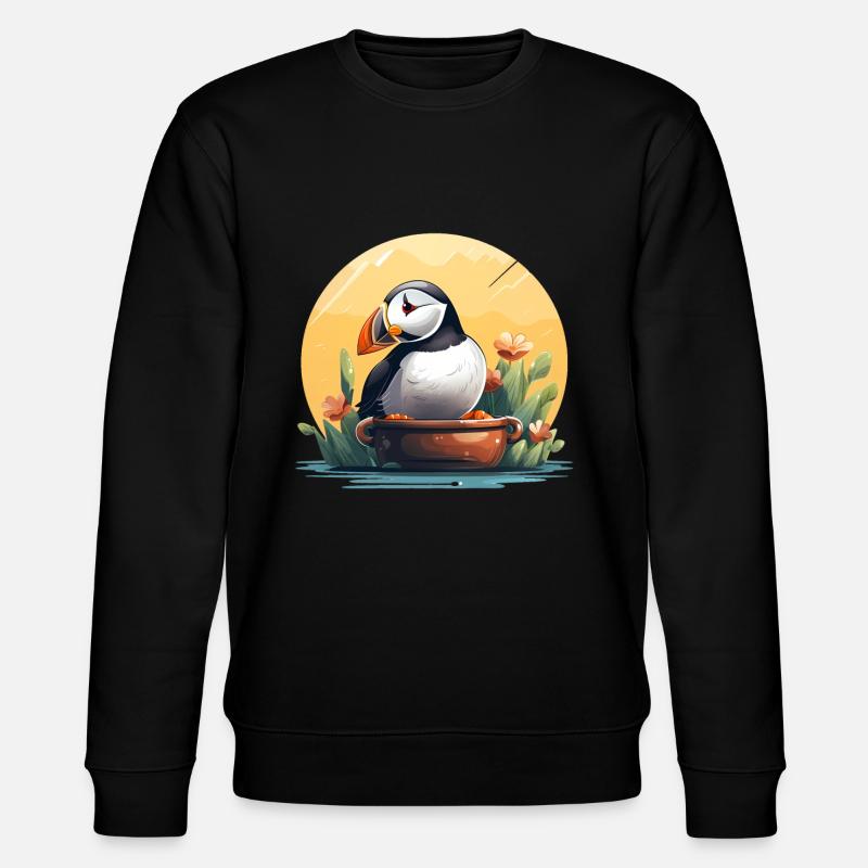 Macareux - Sweat bio CHANGER Stanley/Stella Unisexe - noir