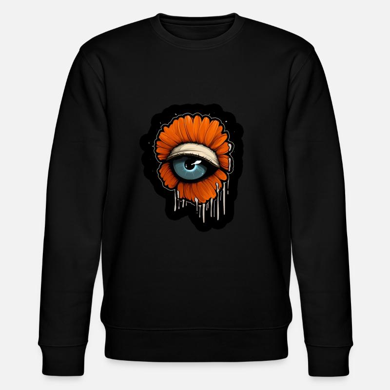 Oeil : Fleur d’oranger - Sweat bio CHANGER Stanley/Stella Unisexe - noir
