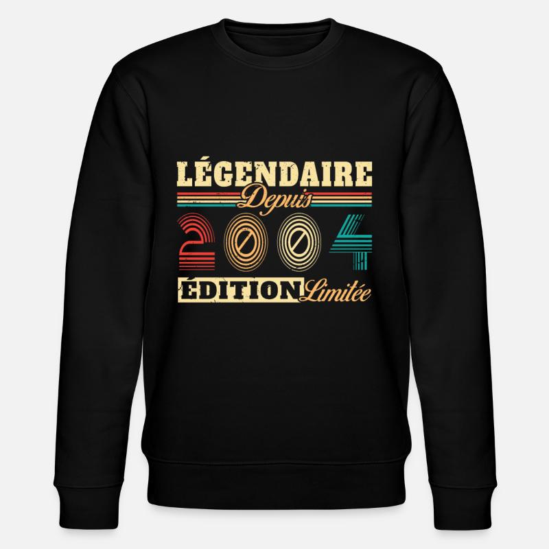 Légendaire Depuis 2004 - Sweat bio CHANGER Stanley/Stella Unisexe - noir