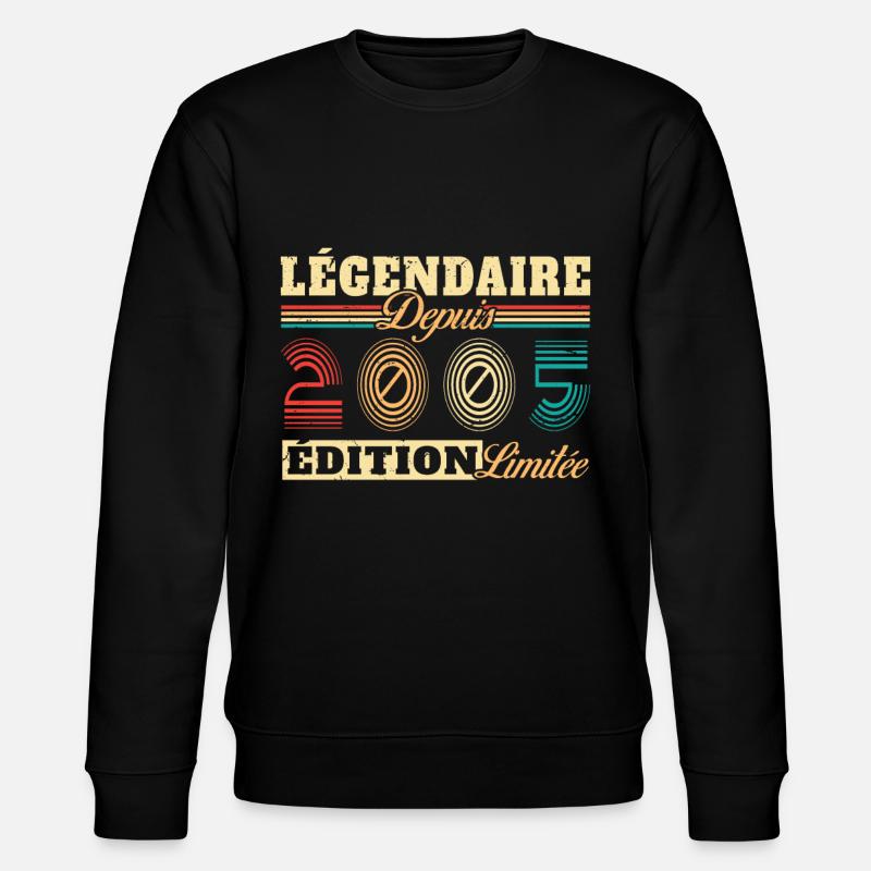 Légendaire Depuis 2005 - Sweat bio CHANGER Stanley/Stella Unisexe - noir