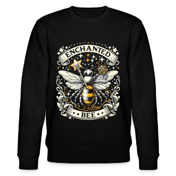 Magische Honigbiene: Zauberwelten - Stanley/Stella Unisex Bio-Sweatshirt CHANGER  - Schwarz - Vorne - Nik (191cm) & Marisol (170cm)