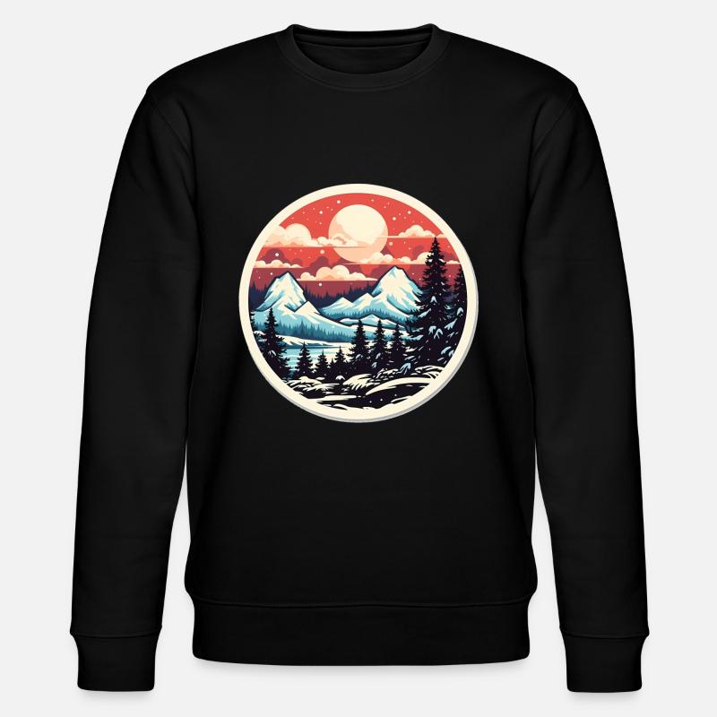 Parc National Hiver Neige - Sweat bio CHANGER Stanley/Stella Unisexe - noir