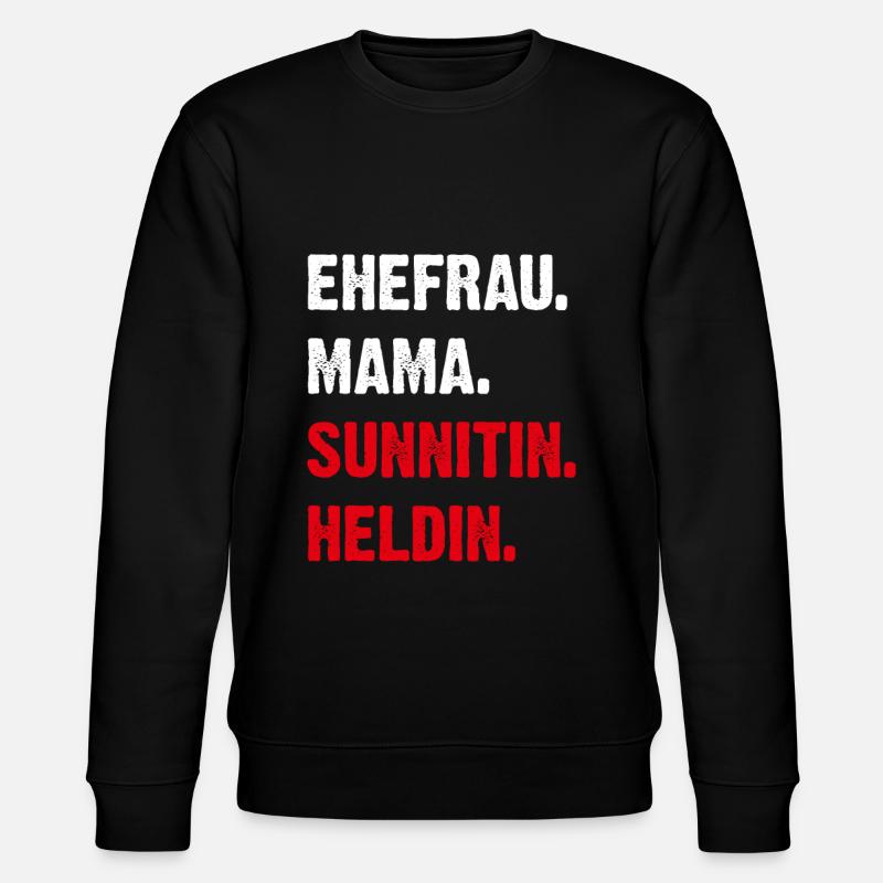 Hatay Frau | Hatay Geschenk - Stanley/Stella Unisex Bio-Sweatshirt CHANGER  - Schwarz