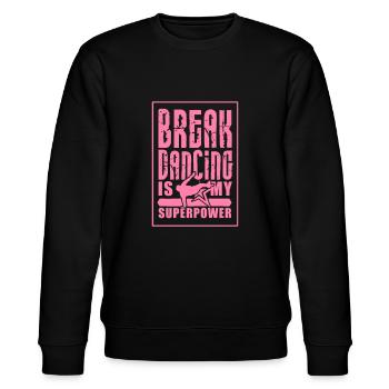 Breakdancer - Stanley/Stella Unisex Bio-Sweatshirt CHANGER  - Schwarz - Vorne - Nik (191cm) & Marisol (170cm)