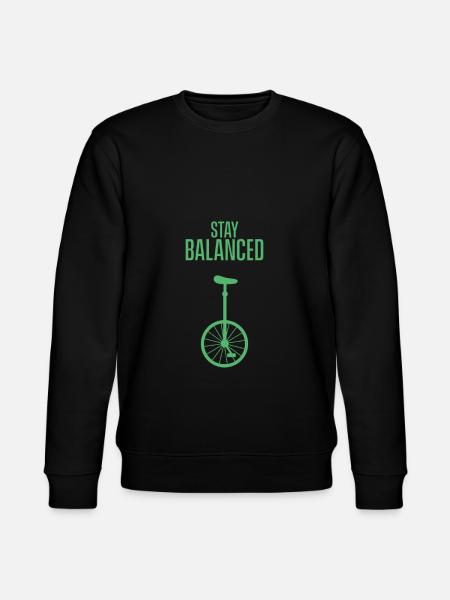Unicycling - Stanley/Stella CHANGER Unisex Organic Sweatshirt - black
