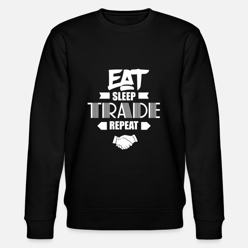 Stock Exchange Trading Trader - Stanley/Stella CHANGER Unisex Organic Sweatshirt - black