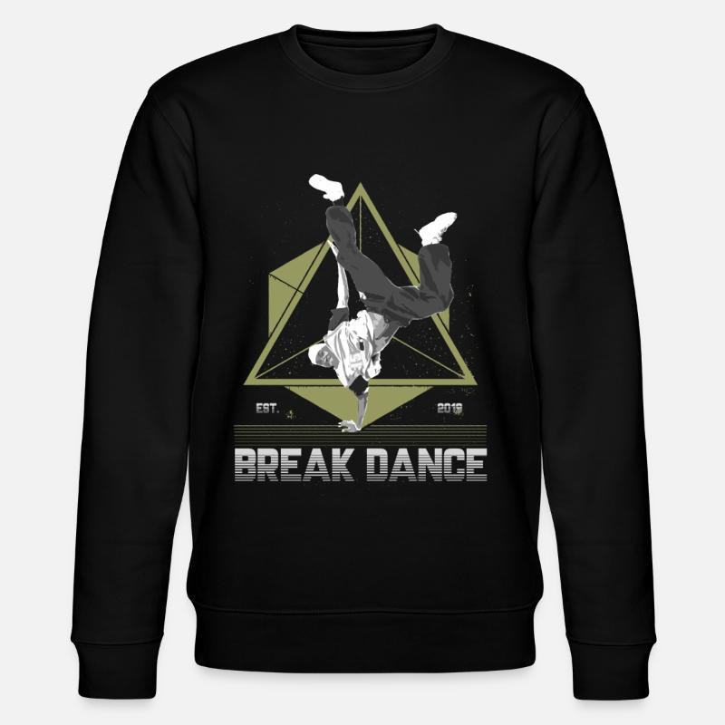 Retro breakdance cool gift - Stanley/Stella CHANGER Unisex Organic Sweatshirt - black