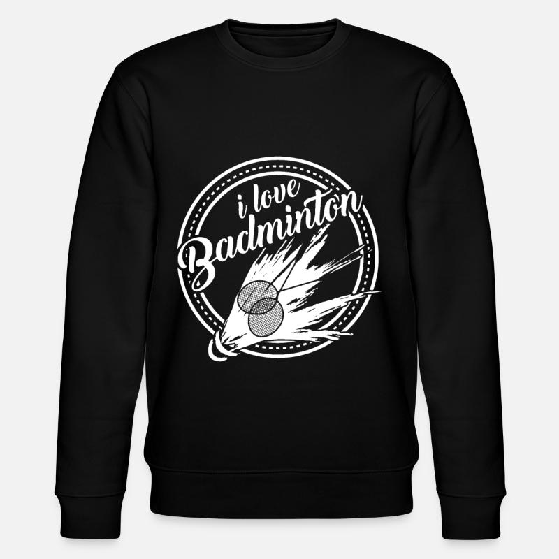 Badminton - Sweat bio CHANGER Stanley/Stella Unisexe - noir