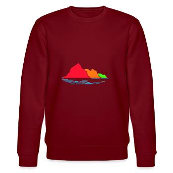 Les montagnes colorées du Lake District avec lac - Sweat bio CHANGER Stanley/Stella Unisexe - bordeaux - Devant - Nik (191cm) & Marisol (170cm)