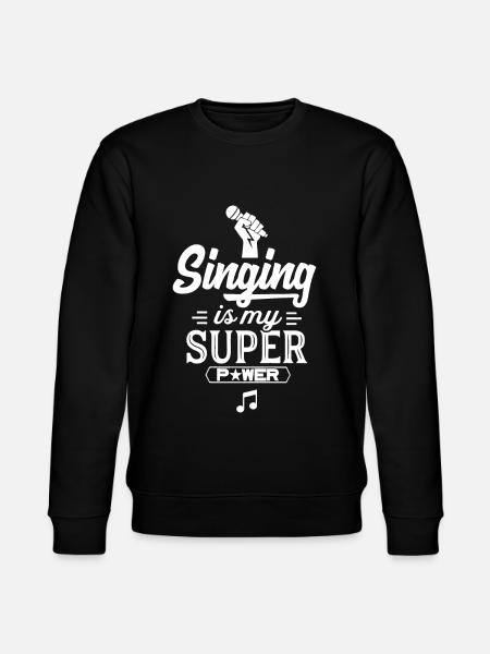 Singer Singer Singer Singer - Stanley/Stella CHANGER Unisex Organic Sweatshirt - black