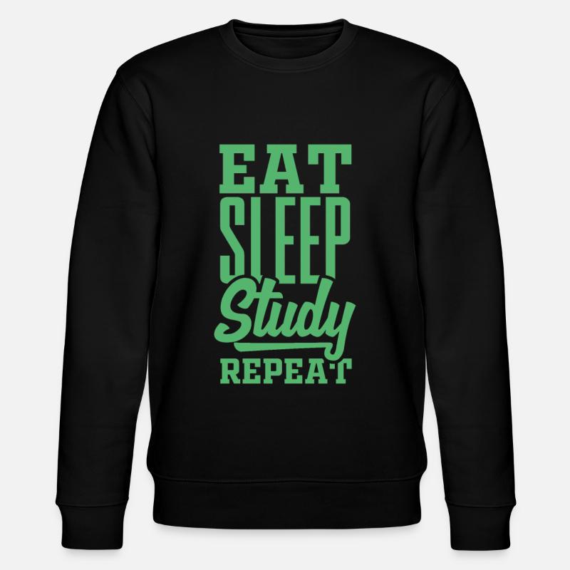 Study Study Studying Studying - Stanley/Stella CHANGER Unisex Organic Sweatshirt - black