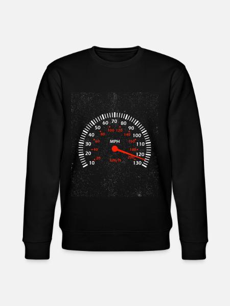 Auto Tachometer texturiertes Geschenk - Stanley/Stella Unisex Bio-Sweatshirt CHANGER  - Schwarz