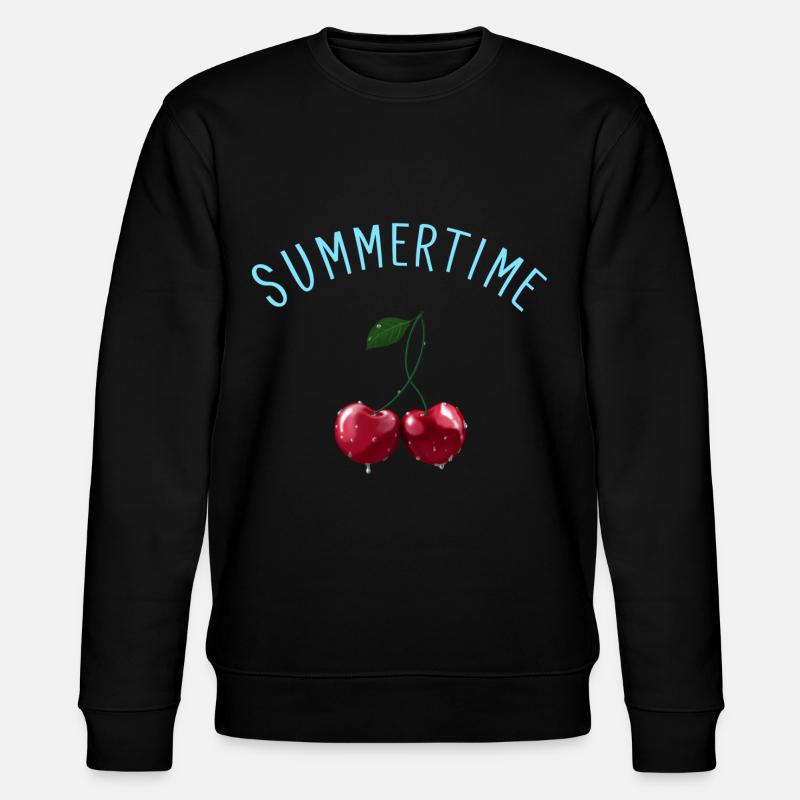 Cerises - Cherries Summertime - Sweat bio CHANGER Stanley/Stella Unisexe - noir