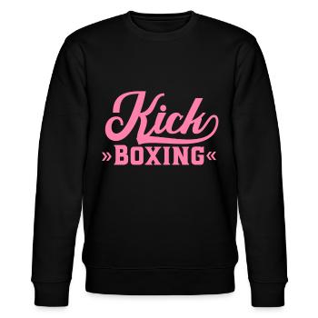 Kickboxer - Stanley/Stella Unisex Bio-Sweatshirt CHANGER  - Schwarz - Vorne - Nik (191cm) & Marisol (170cm)