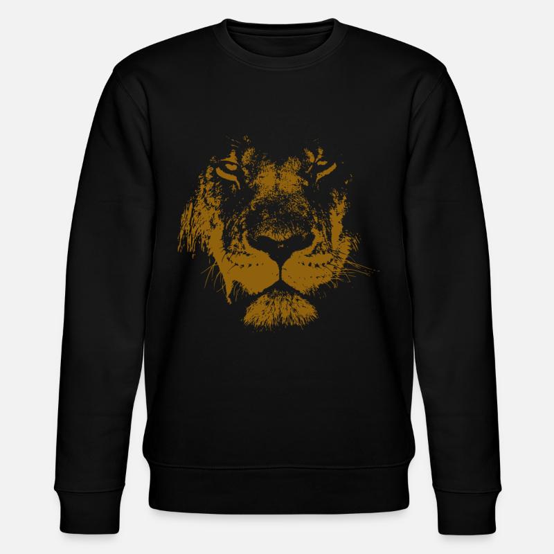 Löwe - Stanley/Stella Unisex Bio-Sweatshirt CHANGER  - Schwarz