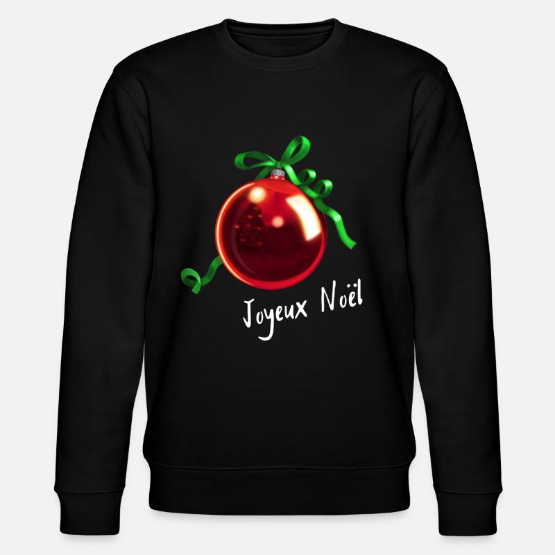 Christmas tree Joyeux Noël - Stanley/Stella CHANGER Unisex Organic Sweatshirt - black