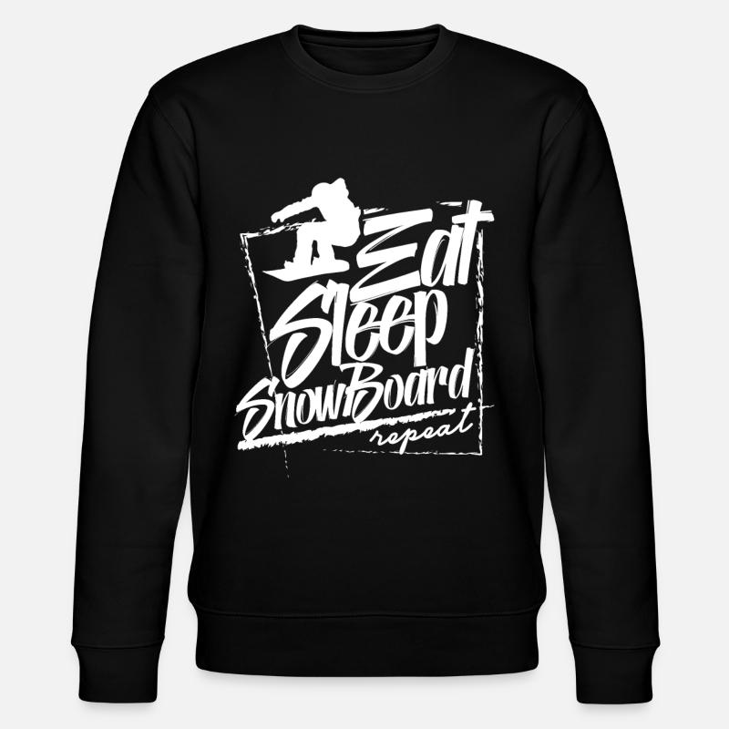 Snowboarding Snowboarder Snowboarding Boarder - Stanley/Stella CHANGER Unisex Organic Sweatshirt - black