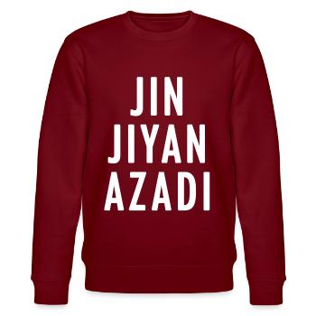 JIN JYAN AZADI - Sweat bio CHANGER Stanley/Stella Unisexe - bordeaux - Devant - Nik (191cm) & Marisol (170cm)