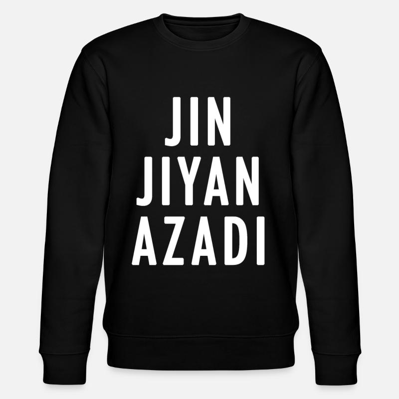 JIN JYAN AZADI - Stanley/Stella CHANGER Unisex Organic Sweatshirt - black