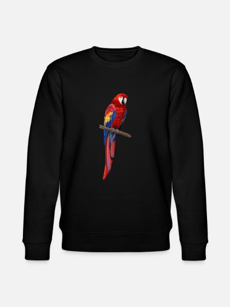 Parrot - Ara parrot - Stanley/Stella CHANGER Unisex Organic Sweatshirt - black