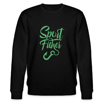 Pêcheurs pêcheurs pêche sportive pêche pêcheurs sportifs - Sweat bio CHANGER Stanley/Stella Unisexe - noir - Devant - Nik (191cm) & Marisol (170cm)