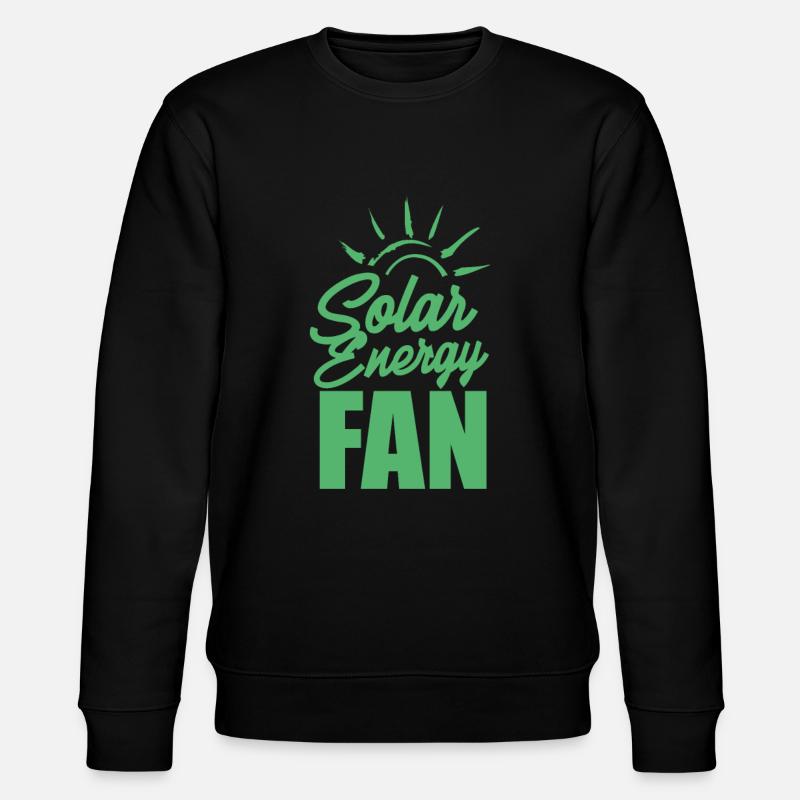 Solar Energie - Stanley/Stella Unisex Bio-Sweatshirt CHANGER  - Schwarz