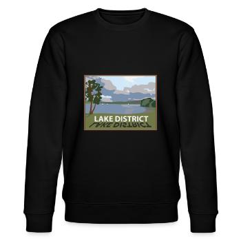 Lake District windermere in the lakes Cumbria - Stanley/Stella CHANGER Unisex Organic Sweatshirt - black - Front - Nik (191cm) & Marisol (170cm)