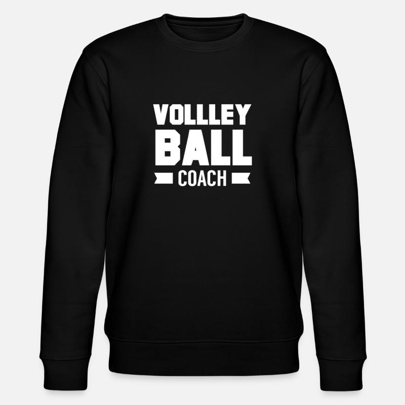 Volleyball Trainer - Stanley/Stella Unisex Bio-Sweatshirt CHANGER  - Schwarz