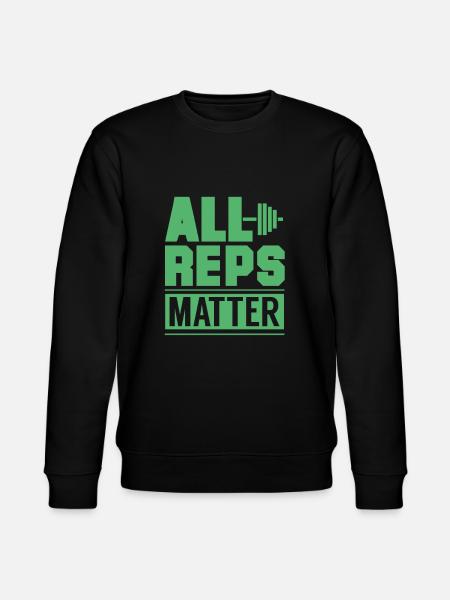 Weightlifter dumbbell - Stanley/Stella CHANGER Unisex Organic Sweatshirt - black