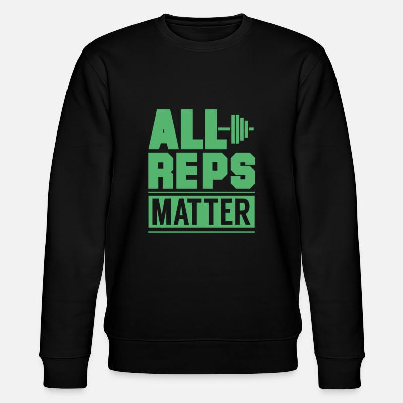 Haltère haltérophile - Sweat bio CHANGER Stanley/Stella Unisexe - noir