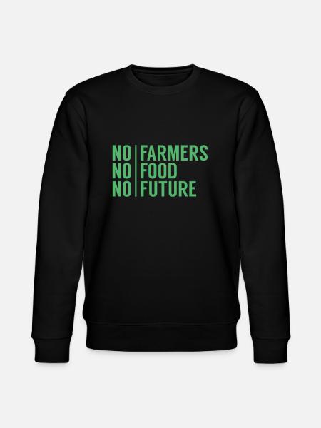 Farmers protest - Stanley/Stella CHANGER Unisex Organic Sweatshirt - black