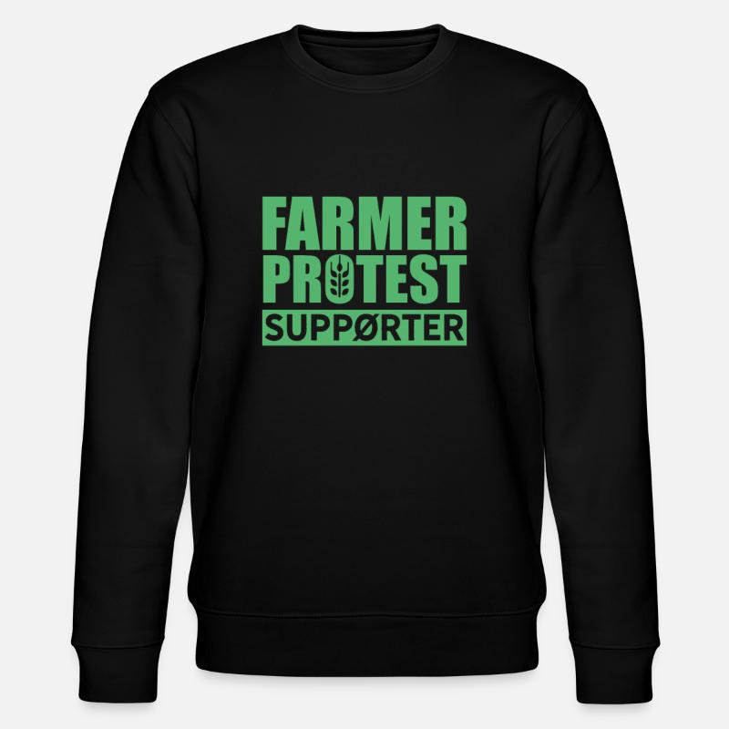 Bauer Protest - Stanley/Stella Unisex Bio-Sweatshirt CHANGER  - Schwarz