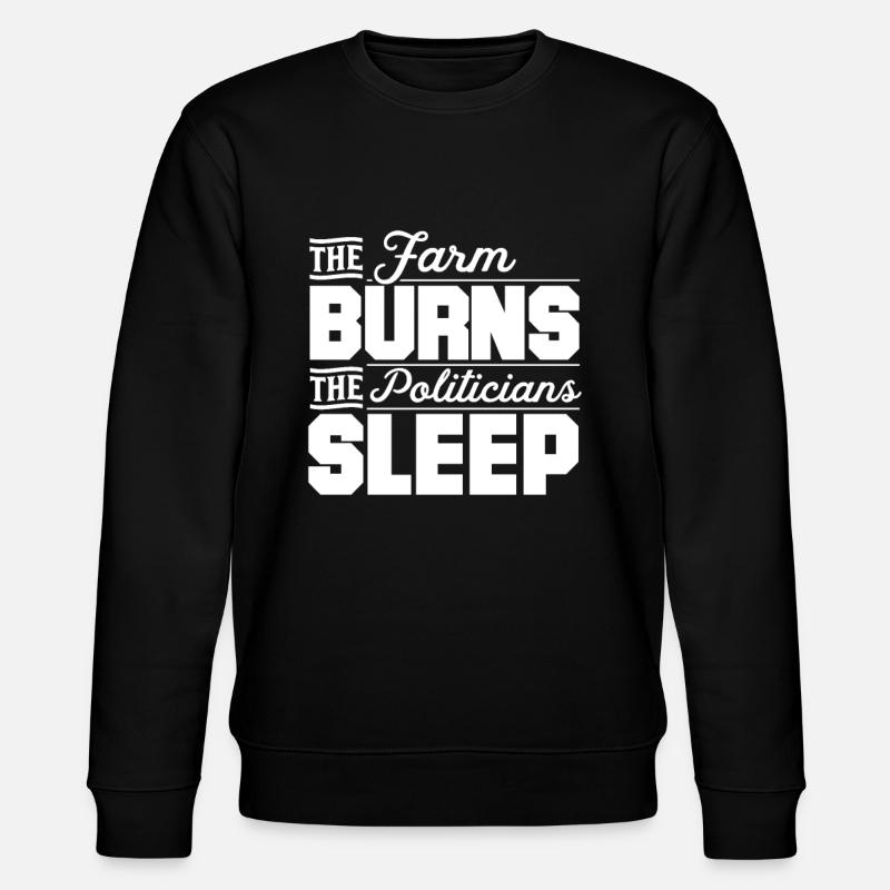 Bauernprotest Landwirt Demonstration - Stanley/Stella Unisex Bio-Sweatshirt CHANGER  - Schwarz