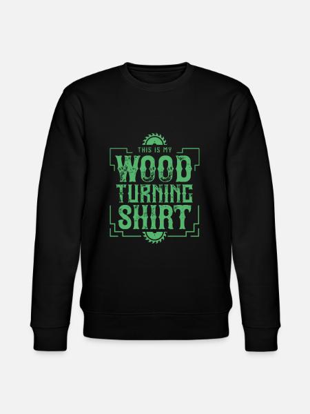 Woodturning Woodturning Wood Turning Turning - Stanley/Stella CHANGER Unisex Organic Sweatshirt - black