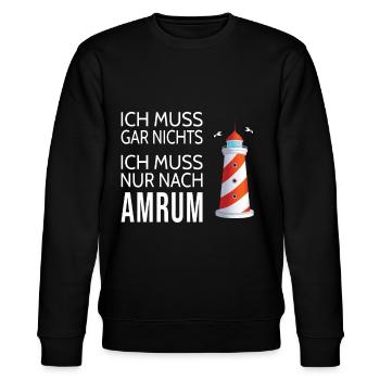 Amrum Hoodie - Stanley/Stella Unisex Bio-Sweatshirt CHANGER  - Schwarz - Vorne - Nik (191cm) & Marisol (170cm)