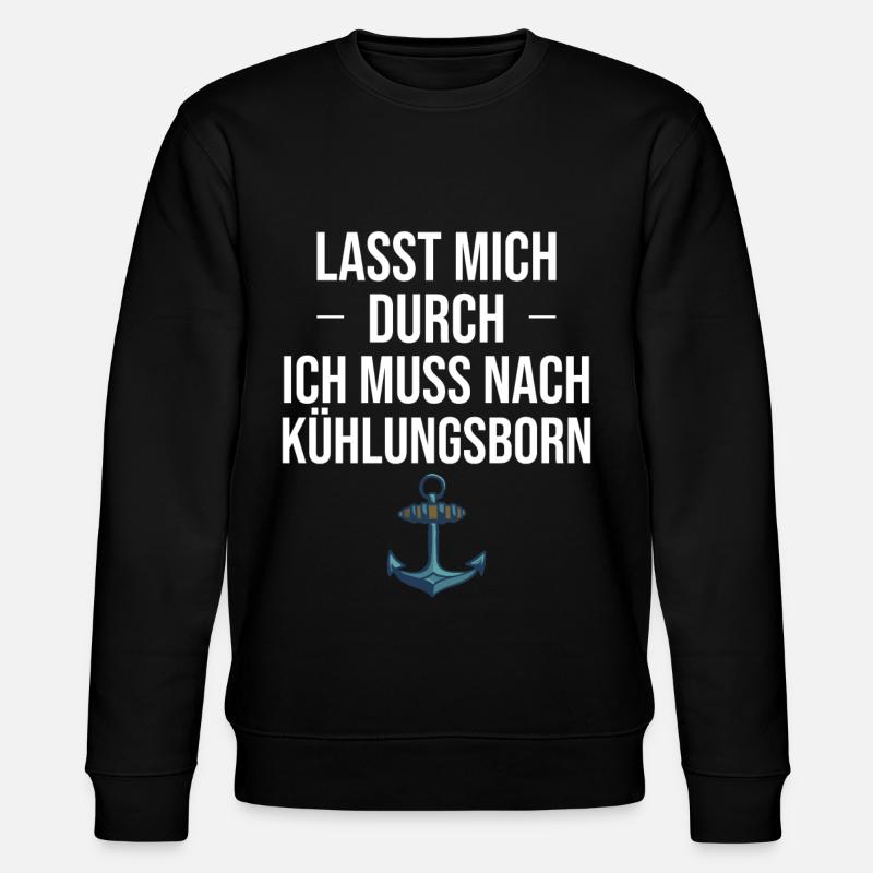 Kühlungsborn Geschenk - Stanley/Stella Unisex Bio-Sweatshirt CHANGER  - Schwarz