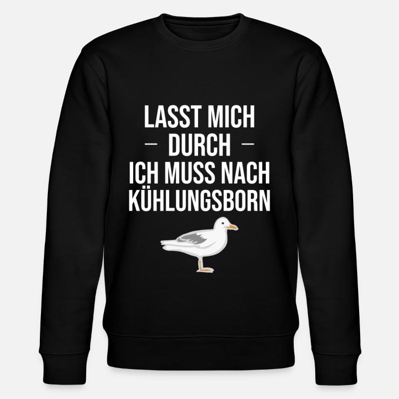 Kühlungsborn Tshirt - Stanley/Stella Unisex Bio-Sweatshirt CHANGER  - Schwarz