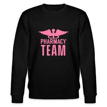 Apotheker - Stanley/Stella Unisex Bio-Sweatshirt CHANGER  - Schwarz - Vorne - Nik (191cm) & Marisol (170cm)
