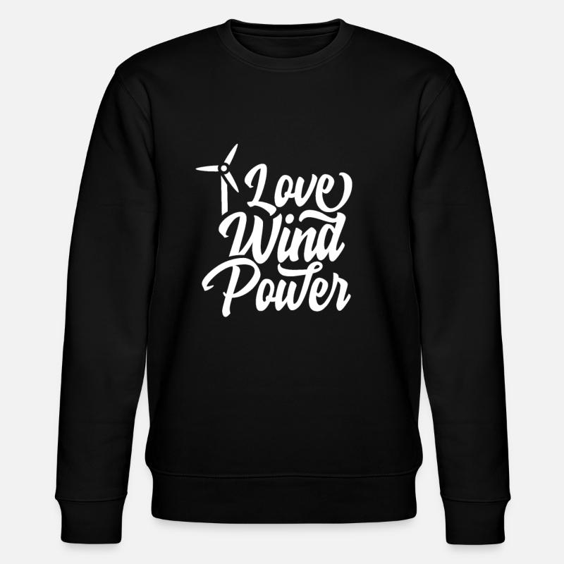 Énergie éolienne - Sweat bio CHANGER Stanley/Stella Unisexe - noir