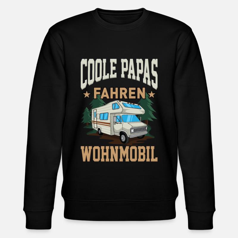 Wohnmobil Papa Geschenk Idee - Stanley/Stella Unisex Bio-Sweatshirt CHANGER - Schwarz