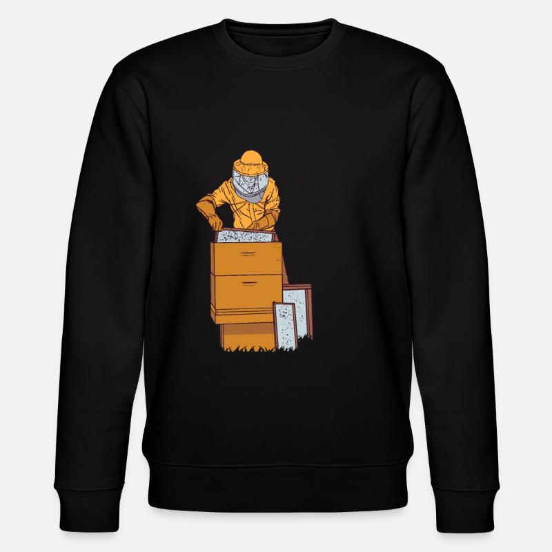 Imker Biene Honig - Stanley/Stella Unisex Bio-Sweatshirt CHANGER  - Schwarz