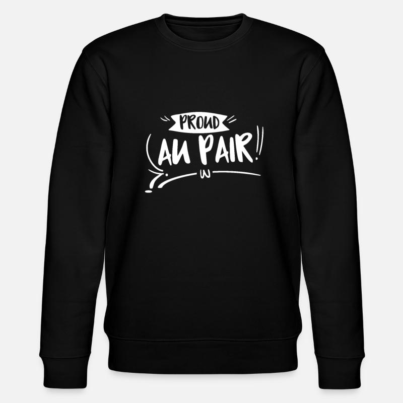 Stolzes Au Pair - Stanley/Stella Unisex Bio-Sweatshirt CHANGER - Schwarz