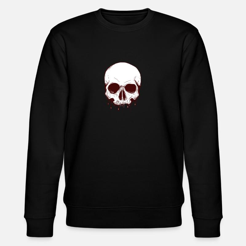 Skull - Stanley/Stella Unisex Bio-Sweatshirt CHANGER  - Schwarz