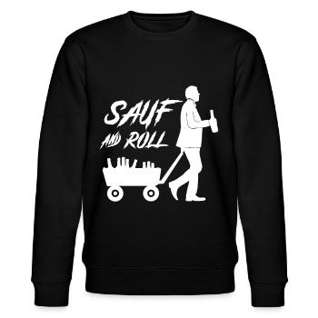 Vatertag gruppen tshirt für den Männertag - Stanley/Stella Unisex Bio-Sweatshirt CHANGER  - Schwarz - Vorne - Nik (191cm) & Marisol (170cm)