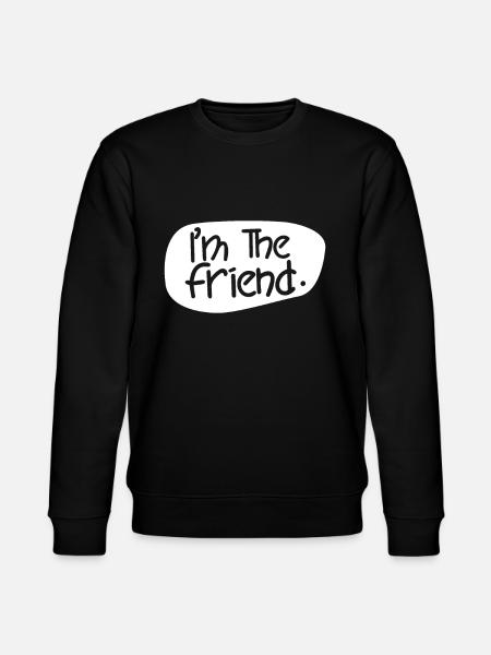 Jeg er den ven, der siger Venner bedste ven - Stanley/Stella økologisk unisex-sweatshirt CHANGER  - sort