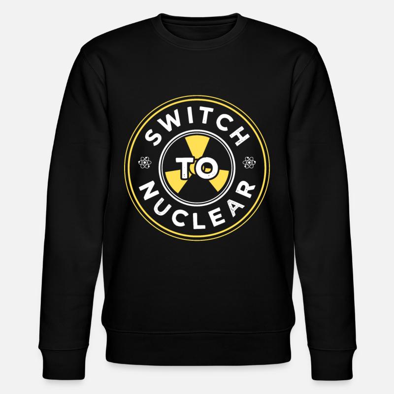 Umstieg Auf Kernenergie Kernkraft Atomkraft - Stanley/Stella Unisex Bio-Sweatshirt CHANGER  - Schwarz