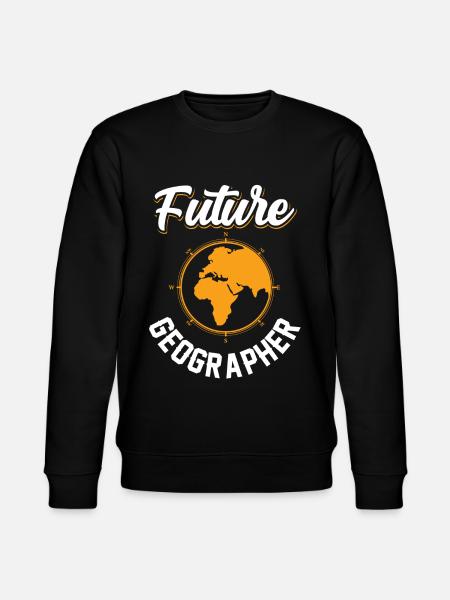 Future Geography Student Geography - Stanley/Stella CHANGER Unisex Organic Sweatshirt - black