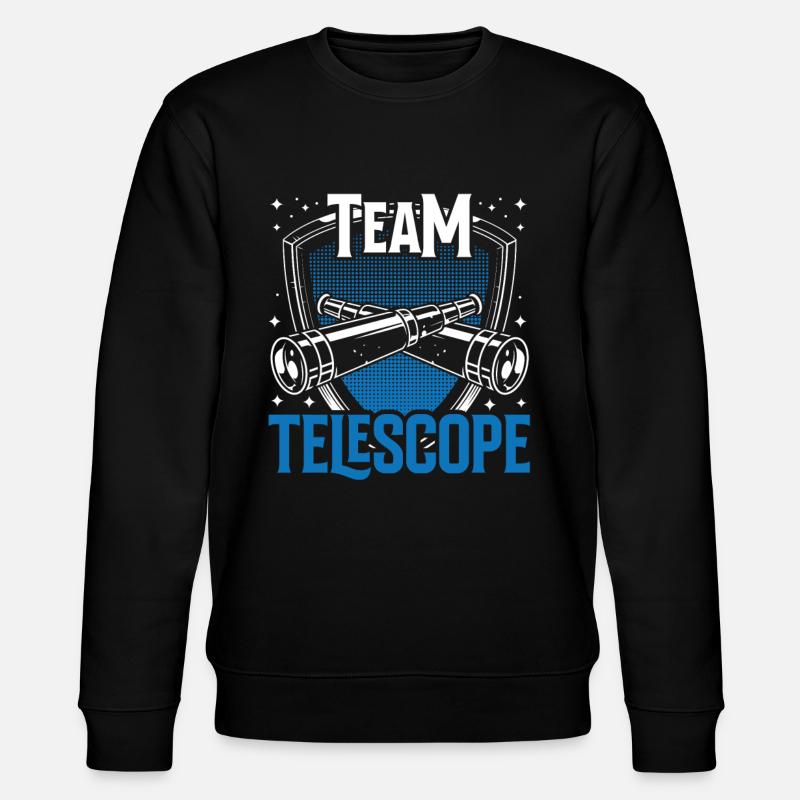 Team Telescope Stars Space Universe - Stanley/Stella CHANGER Unisex Organic Sweatshirt - black